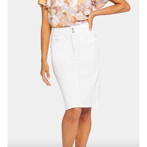 NYDJ Women's White HR Skirt Hollywood 8